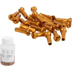 100개 자전거 스포크 너트 알루미늄 합금 캡 커버 14x6mm0.55x0.24인치 교체 액세서리 세트 내경 2mm 스포크용