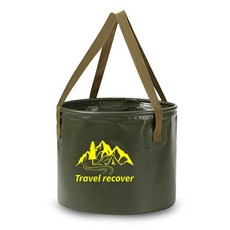 청소용바케스 양동이 물통 화장실청소양동이 멀티홈 휴대용 야외 접이식 커피색20L 1개 접이식 낚시, 녹색20L × 1개