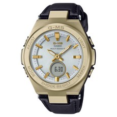 CASIO 卡西歐 BABY-G G-MS電波太陽能女士皮革錶帶腕錶 MSG-W200RL-1AJF