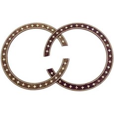 2pcs 로제트 로즈우드 원형 사운드홀 인레이 데칼 스티커 어쿠스틱 기타 부품 교체 19 2512833