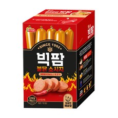 롯데햄 빅팜불닭1200g (60gX20개입) 간식 소시지 매콤 알싸한 화끈한, 1.2kg, 1개