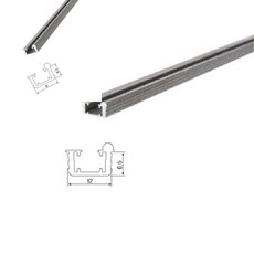 십땨 슬라이딩레일 소 2M 슬라이딩도어부속 가구레일 슬라이딩롤러