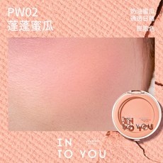 INTO YOU 蓬蓬枕頭單色腮紅 PW02蓬蓬蜜瓜, 1個