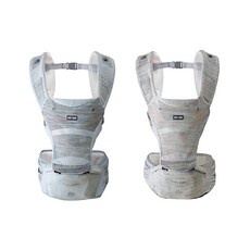 nac nac 充氣腰凳揹帶 | 多色可選，舒適透氣，減輕腰部負擔, 彩灰