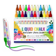 Glapy 지워지는 더블팁 윈도우마카, 1세트, 24색