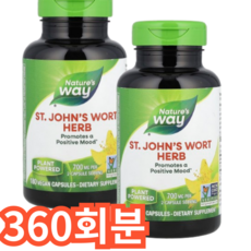 Nature's Way 세인트 존스 워트 허브 캡슐, 360회분, 1개