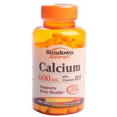 SUNDOWN NATURALS 日落恩賜 鈣維他命D3錠 600mg, 1個, 120 件