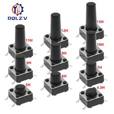 SMD 스위치 촉각 푸시 버튼 마이크로 스위치 셀프 스위치 6x6x4.3mm 5 6 7 8 9 10 11 12 13 1417 6x6 4 핀 20 50 개 리셋 스위치, 23) 6x6x15mm - 20PCS