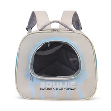 寵物外出包 大容量透氣防水貓包 狗狗揹包 貓咪便攜旅行包 寵物航空箱 貓籠手提狗包, 藍色, 1個