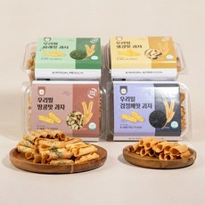 우리밀로 정성들인 옛날과자 전병 센베 종합세트 680g (170gX4팩), 1박스