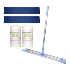 에이클린 알루미늄 집게 특대형 (86.5cm)밀대+극세사(루프)패드2장+일회용청소포 64장, 1개