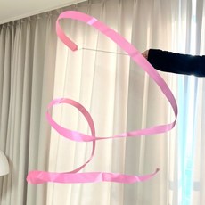 리듬체조 리본 4m 핑크, 1개