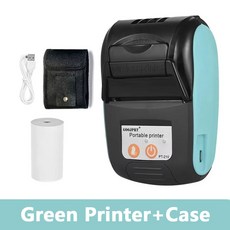 GOOJPRT PT 210 58MM 미니 휴대용 프린터 모바일 무선 블루투스 티켓 POS 바코드 전화 PC, Printer Add Case 2