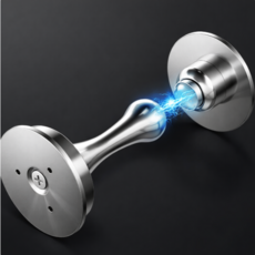 2P 무타공 방문 자석 도어스토퍼 문 고정 닫힘방지, 2개, 로즈