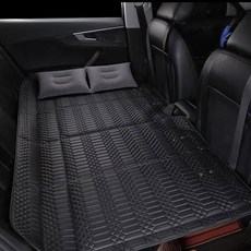 프리미엄 특대형 3중 접이식 차박 매트 뒷좌석 침대 평탄화, 1개, 블랙파인