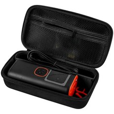 MODARI 타이어 팽창기 휴대용 공기 압축기 케이스 120 PSI 에어 펌프 자동차 타이어 압력 게이지 (120 150 PSI) 보관 가방 에어 하우스 커넥터 및 액세서리용, 블랙+블랙 지퍼 2