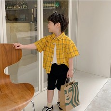 ZAIHAN 休閒兒童短袖襯衫 [2130]