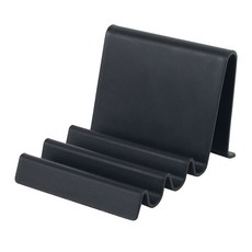 제이피닷몰 물결 스마트폰거치대 휴대폰거치대 탁상용 핸드폰받침대 핸드폰 다용도 진열대 고정대, 4개, 블랙