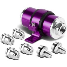 DNA 퍼플 AN6AN8AN10 빌렛 알루미늄 인 연료 필터+브래킷