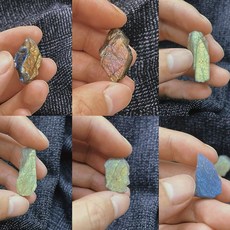 天然拉長石月光石原石 手工DIY材料