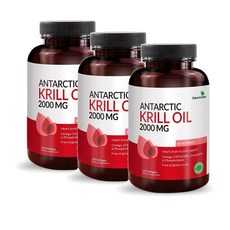 퓨쳐바이오틱스 남극 크릴오일 2000mg 오메가3 소프트젤 Futurebiotics Antarctic Krill Oil, 120정, 3개