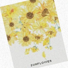 DIY패브릭보석십자수 보석십자수 취미생활 성인 패브릭형 해바라기 40x50, 1개, 상세페이지 참조