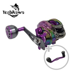 요시가와 ER 올마이티 파워핸들 베이트릴 민물 바다 겸용 우럭낚시, ER201-좌핸들