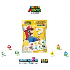 SUPER MARIO 瑪利歐 問號沐浴球 附贈隨機吊飾, 1個, 超級瑪利歐沐浴球