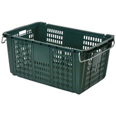 뉴프라테크 운반상자(특대) 이사바구니 플라스틱 이삿짐 대형 농산물바구니 과일상자, 3개, 녹색