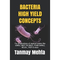 Bacteria High Yield Concepts: For preparations of medical exams like USMLE NEET PG PLAB NCLEX & more Paperback, Independently Published, English, 9798585812231