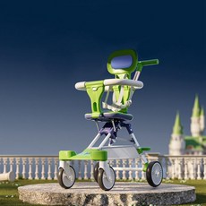 접이식 유모차 여행용 경량 휴대용 캐릭터 기내용, 1개, 버즈라이트 A