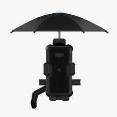 機車手機架遮陽小雨傘：摩托車手機支架，手機機車支架，遮陽手機架, 黑, EA746-02