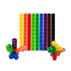 [러닝스텝] 연결큐브 & 수막대 (10색 100p), 1개