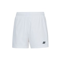 YONEX 中性款羽毛球短褲 221PH005U 白色