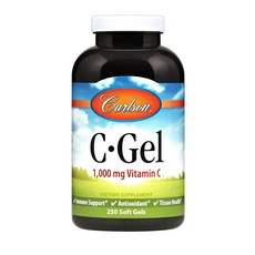 Carlson 維生素C軟膠囊 1000mg, 250顆, 1罐