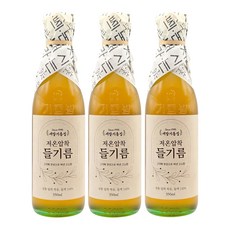 새말기름집 방앗간 진한 들기름 저온압착 들기름 350ml 전통압착, 3개