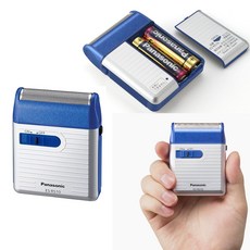 파나소닉 여행용 건전지식 휴대용 면도기 ES-RS10, 블루