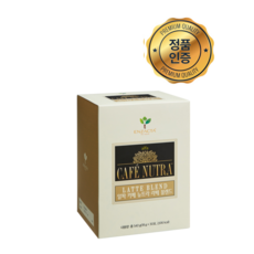 최신정품 엔잭타 알파 카페 뉴트라 라떼 블렌드 엔젝타 유산균 커피, 1박스, 30개입, 18g