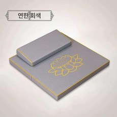 고르미 찜질방매트 요가 사우나 접이식 바닥 수면실, 연회색-자수