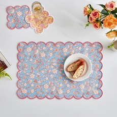 모던하우스 에스닉 테이블 매트, 1개, 33 x 50 cm, 블루