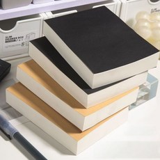 노트패드 250매 메모지 무지 메모패드 노트수첩, 블랙, 블랙, 1개