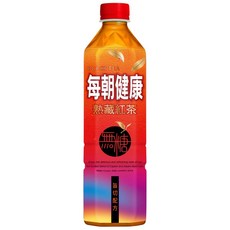 每朝健康 無糖紅茶 650ml, 1個