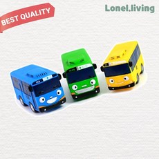 로넬리빙 바니랜드 삑삑이 타요 미니버스 3종세트 자동차 장난감 역할놀이 유아용