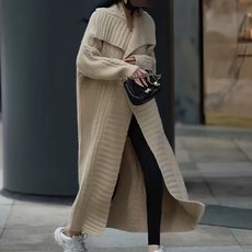 I'M MONG 女款 Harumo 寬鬆長版針織開襟衫