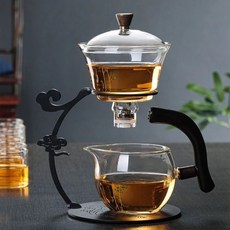 懶人泡茶器 祥雲創意透明款, 1個, 祥雲透明泡茶器一套
