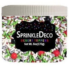 무당 벌레 정원 식용 색종이 스프링클 케이크 쿠키 컵케이크 Lady Bug Garden Edible Confetti Sprinkles Cake Cookie Cupcake IceC, 1개, 170g