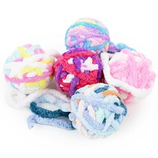 구렌콩 고양이 장난감 털실 공 세트 고양이가좋아하는 고양이털장난감 애묘용품, 상세참조, 1개