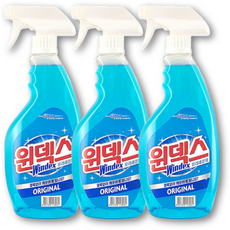 윈덱스 유리세정제 본품 스프레이, 3개, 500ml