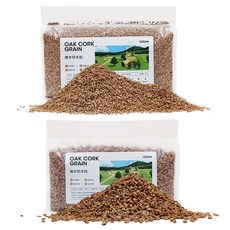 냄새 잡아주는 MOOI 햄스터 코르크 베딩 2봉묶음, 큰입자1봉+작은입자1봉, 300g