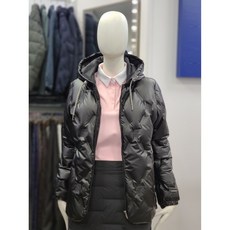 여성 겨울 덕다운 후드 집업 점퍼 콩티W BTJ6604W